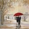 Romantic Paris III Red Umbrella Poster Print by Julia Purinton - Item # VARPDX20066